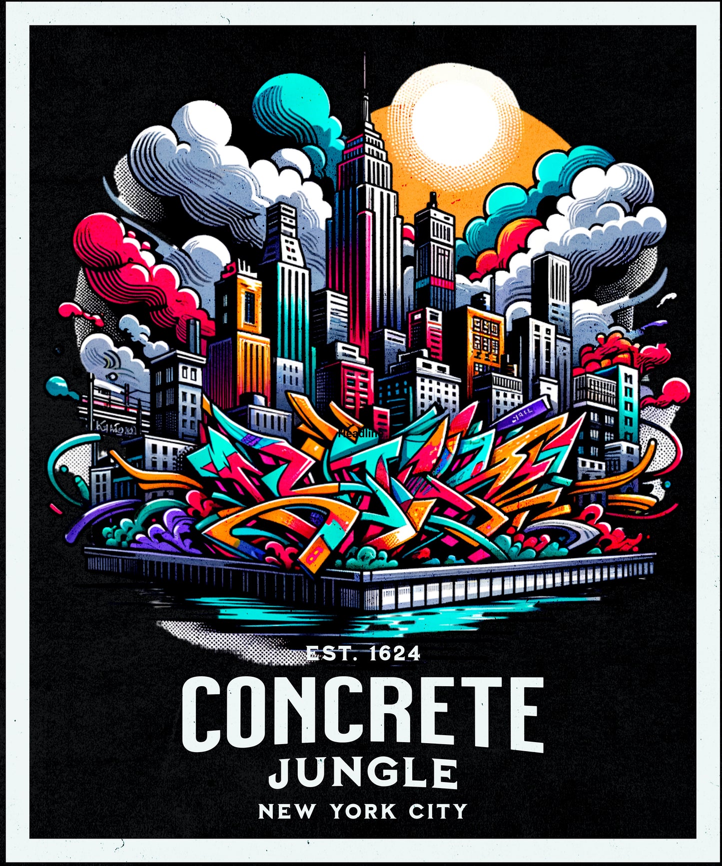 Concrete Jungle- Premium Heavyweight Tee